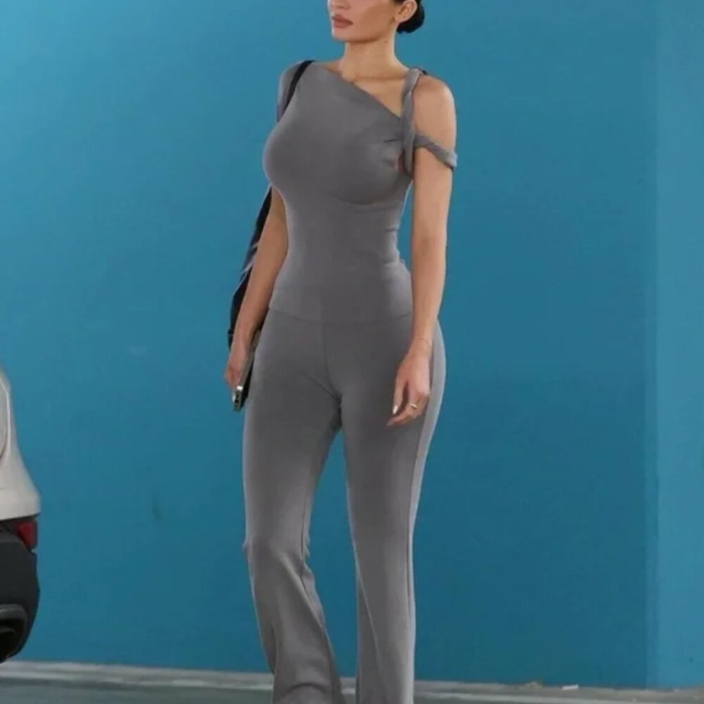 Sueded Stretch Twisted Top